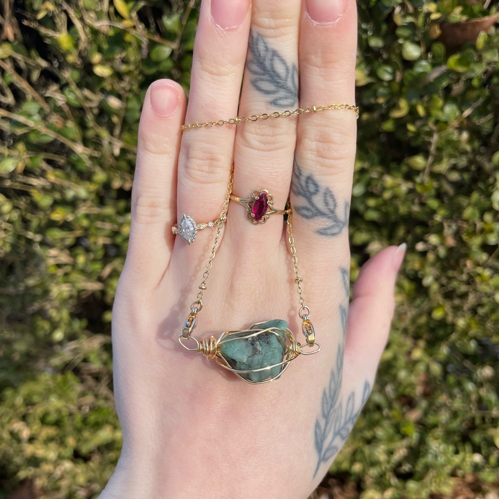 Emerald Interchangeable Necklace - image 1